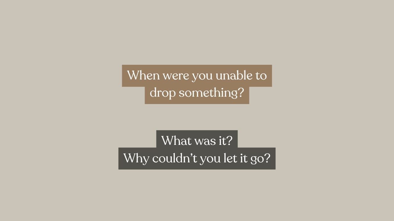 Unable To Drop It